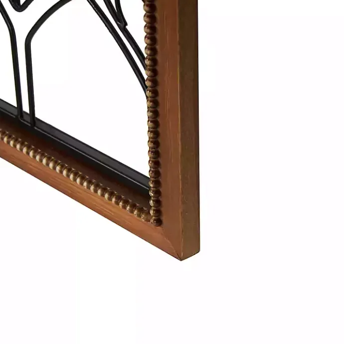 New Kirklands Home Wood and Metal Wire Wall Plaques, Set of 2