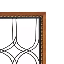 New Kirklands Home Wood and Metal Wire Wall Plaques, Set of 2