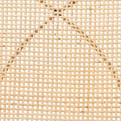 Sale Kirklands Home Wood and Rat Flared Dining Chairs, Set of 2 Tan