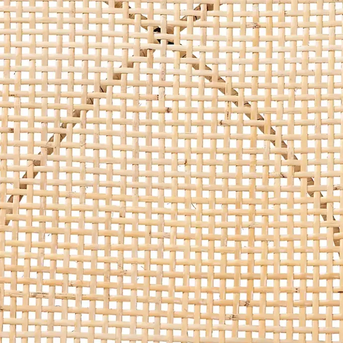 Sale Kirklands Home Wood and Rat Flared Dining Chairs, Set of 2 Tan