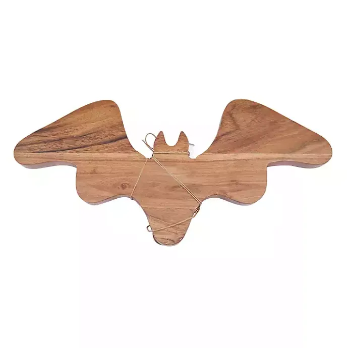 Kirklands Home Wood Bat Serving Board with Spreader Brown