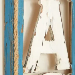 Kirklands Home Wood Cut-Out Beach Hanging Wall Plaque