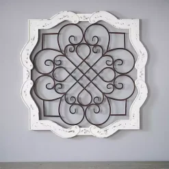 Online Kirklands Home Wood Isabelline Plaque White