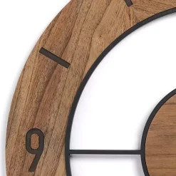 Online Kirklands Home Wood Open Face Wall Clock