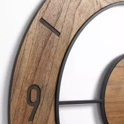 Online Kirklands Home Wood Open Face Wall Clock