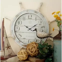 Discount Kirklands Home Wood Ship Wheel Wall Clock