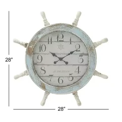 Discount Kirklands Home Wood Ship Wheel Wall Clock