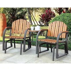 Clearance Kirklands Home Wood Slat Attached Frame 3-pc. Outdoor Chair Set