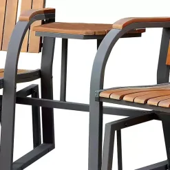 Clearance Kirklands Home Wood Slat Attached Frame 3-pc. Outdoor Chair Set