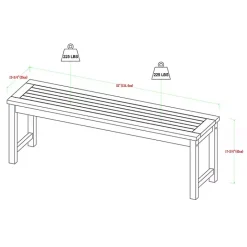 Hot Kirklands Home Wood Slat Back 4-pc. Outdoor Dining Set Tan