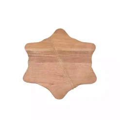 Outlet Kirklands Home Wood Snowflake Serving Board with Spreader Brown