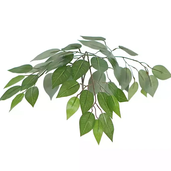 Best Kirklands Home Wood Trunk Ficus Bush in Rattan Basket