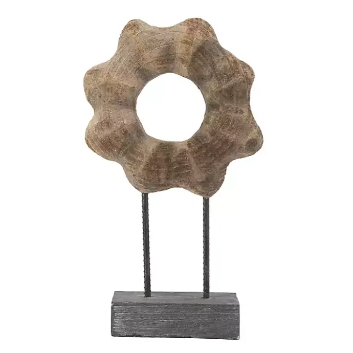 Best Kirklands Home Wood Wave Ring Figurine Brown