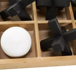 Sale Kirklands Home Wooden Black & White 3D Tic Tac Toe Set