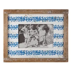 Kirklands Home Wooden Printed Picture Frame, 5x7 Blue