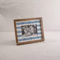 Kirklands Home Wooden Printed Picture Frame, 5x7 Blue