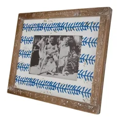 Kirklands Home Wooden Printed Picture Frame, 5x7 Blue