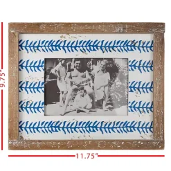 Kirklands Home Wooden Printed Picture Frame, 5x7 Blue