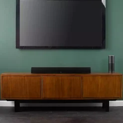 Sale Kirklands Home Wooden 3-Door Media Cabinet Brown