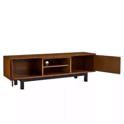 Sale Kirklands Home Wooden 3-Door Media Cabinet Brown