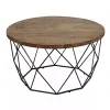 Online Kirklands Home Wooden Top Geometric Chadwick Coffee Table