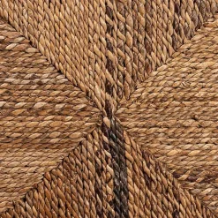 Online Kirklands Home Woven Banana Fiber and Mahogany Dining Chair Tan