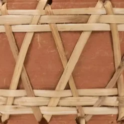 Best Kirklands Home Woven Diamond Terracotta Planter Tan