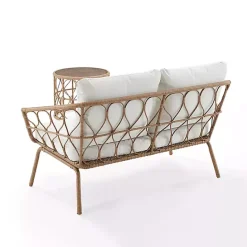 Kirklands Home Woven Loop Rattan 2-pc. Outdoor Loveseat Set