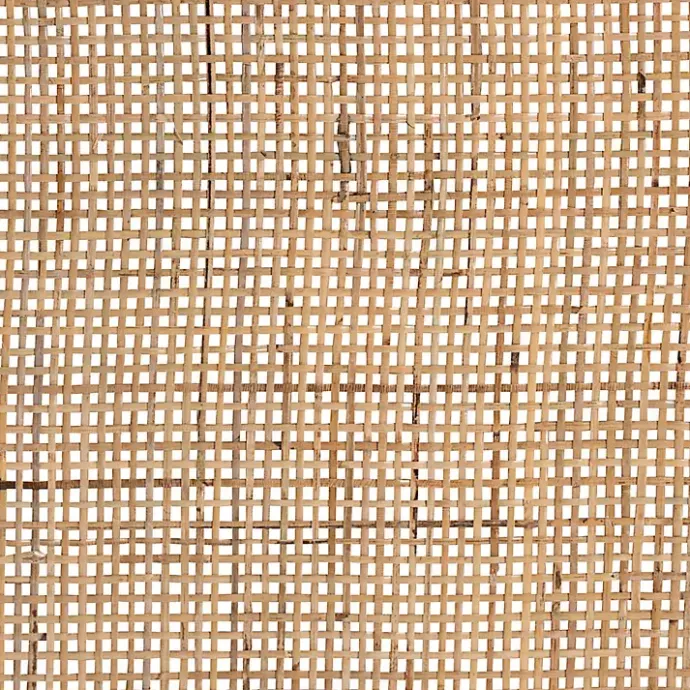 Outlet Kirklands Home Woven Rat and Mahogany Wood Nightsd Tan