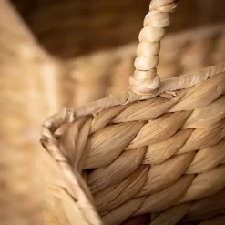 Best Kirklands Home Woven Recgle Baskets with Handles, Set of 2 Tan