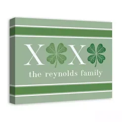 Outlet Kirklands Home XOXO Clover Personalized Canvas Wall Plaque