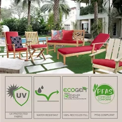 Sale Kirklands Home Yellow & Gray Geometric Flowers Outdoor Pillow