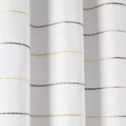 Sale Kirklands Home Yellow and Gray Stripe Curtain Panel Set, 95 in.