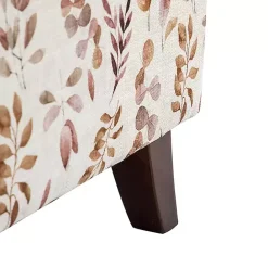 Outlet Kirklands Home Yellow and Orange Leaf Upholstered Accent Chair