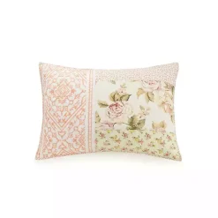 Hot Kirklands Home Yellow and Pink Patchwork Blooms Full/Queen Quilt