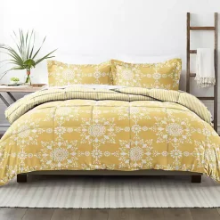 Clearance Kirklands Home Daisy Medallion King 3-pc. Comforter Set Yellow