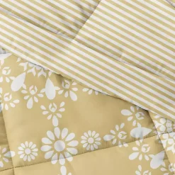 Outlet Kirklands Home Daisy Medallion Twin 3-pc. Comforter Set Yellow