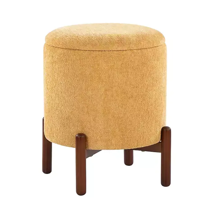 Clearance Kirklands Home Daniella Storage Ottoman Yellow