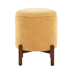 Clearance Kirklands Home Daniella Storage Ottoman Yellow