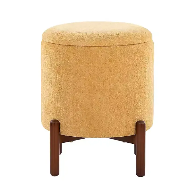 Clearance Kirklands Home Daniella Storage Ottoman Yellow