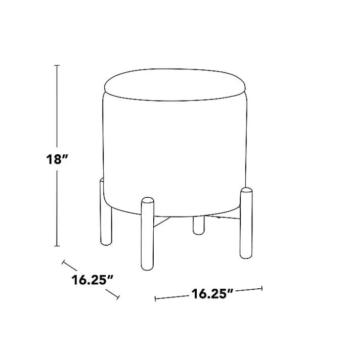 Clearance Kirklands Home Daniella Storage Ottoman Yellow