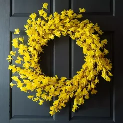 Outlet Kirklands Home Forsythia Flowers Wreath Yellow