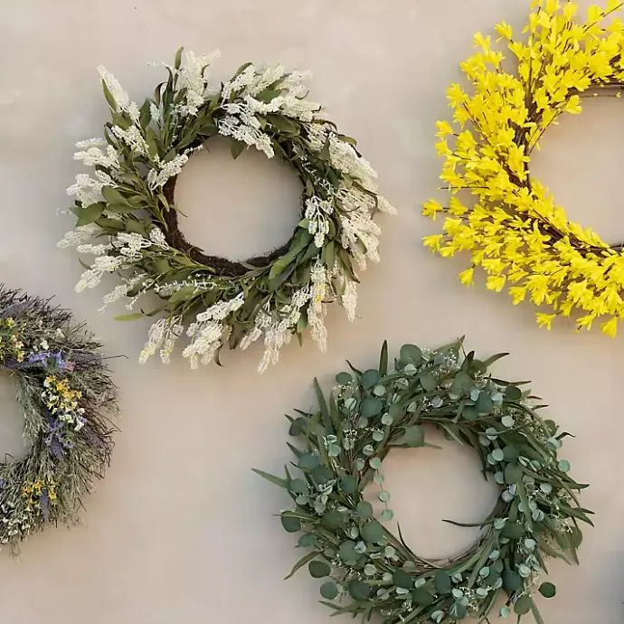 Outlet Kirklands Home Forsythia Flowers Wreath Yellow