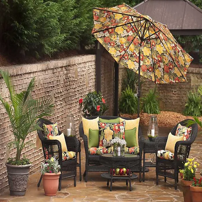 Best Kirklands Home Herringbone Outdoor Long Pillows, Set of 2 Yellow