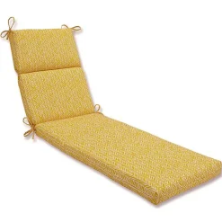 Sale Kirklands Home Herringbone Outdoor Chaise Cushion Yellow