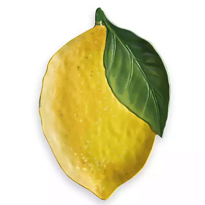 Clearance Kirklands Home Lemon Melamine Serving Platter Yellow