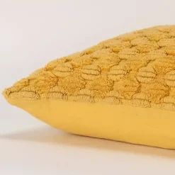 Clearance Kirklands Home Looped Cotton Throw Pillow Yellow