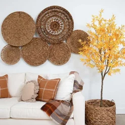 Sale Kirklands Home Maple Tree in Black Planter, 7 ft. Yellow