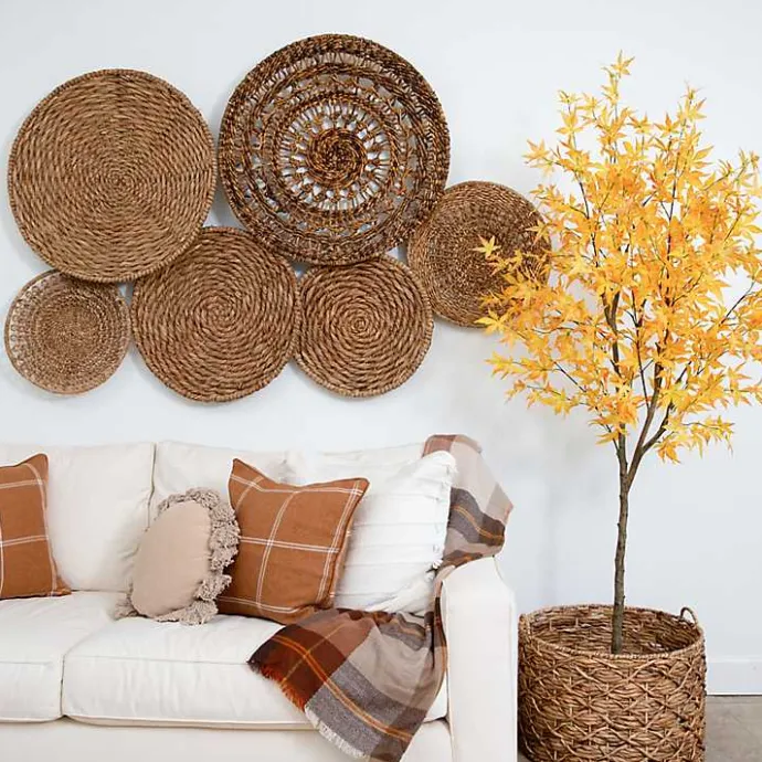 Sale Kirklands Home Maple Tree in Black Planter, 7 ft. Yellow