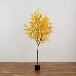 Sale Kirklands Home Maple Tree in Black Planter, 7 ft. Yellow